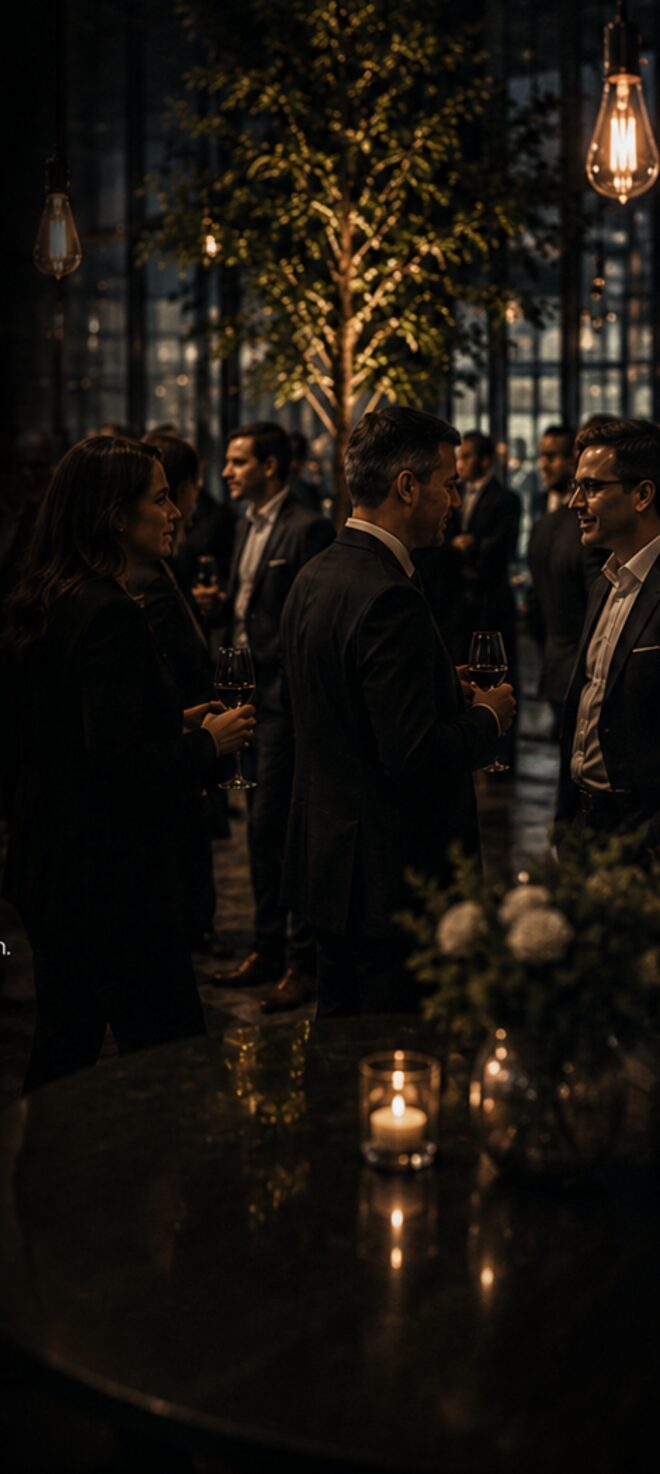 Senior leaders at a VirtualNonExecs executive networking reception